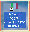 Ikona  IZ4AFW Logger -AGWPE Telnet Interface.