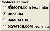 Selekcja serwera <br>
QRZ.com